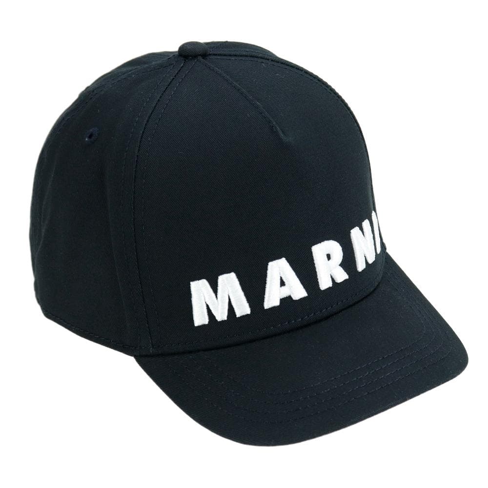 マルニ ベースボールキャップ ブラック マルニキッズ 大人も着用可能 コットン