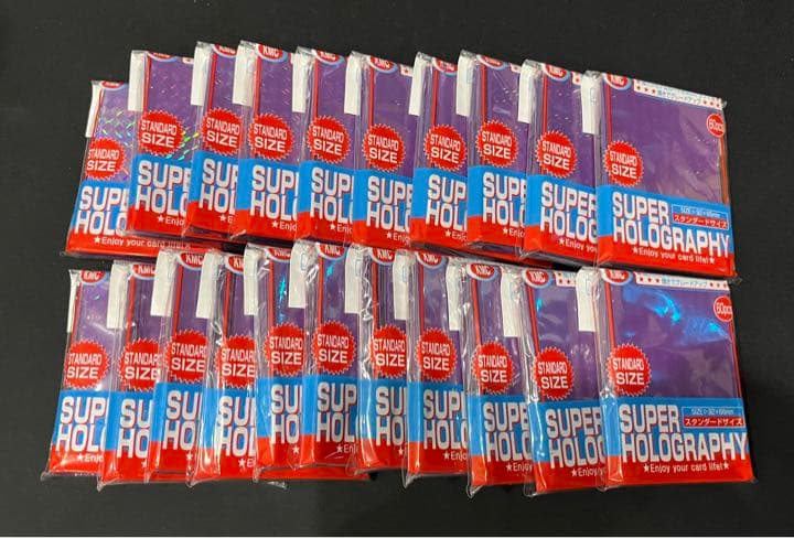 スリーブ KMC カードバリアー スーパーホログラフィ パープル 新品 セット