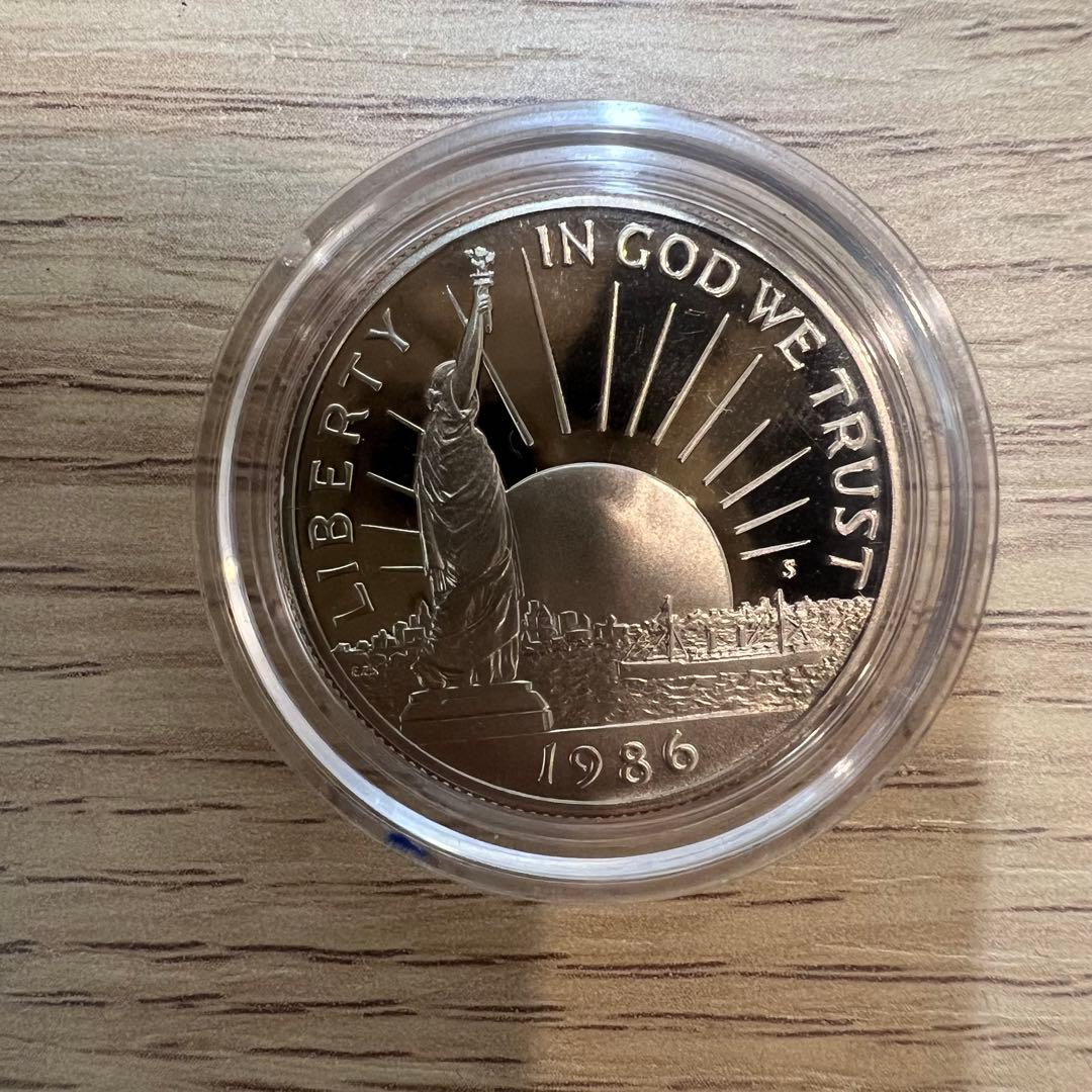 1986年 アメリカ100周年 自由の女神 プルーフ銀貨セット - メルカリ