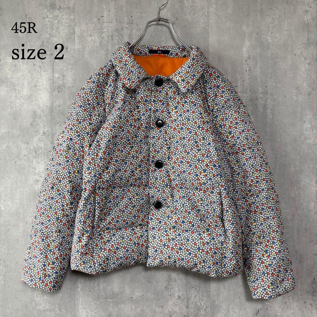 45R フォーティファイブアール 花柄 ダウンジャケット 小花柄 コットン 2