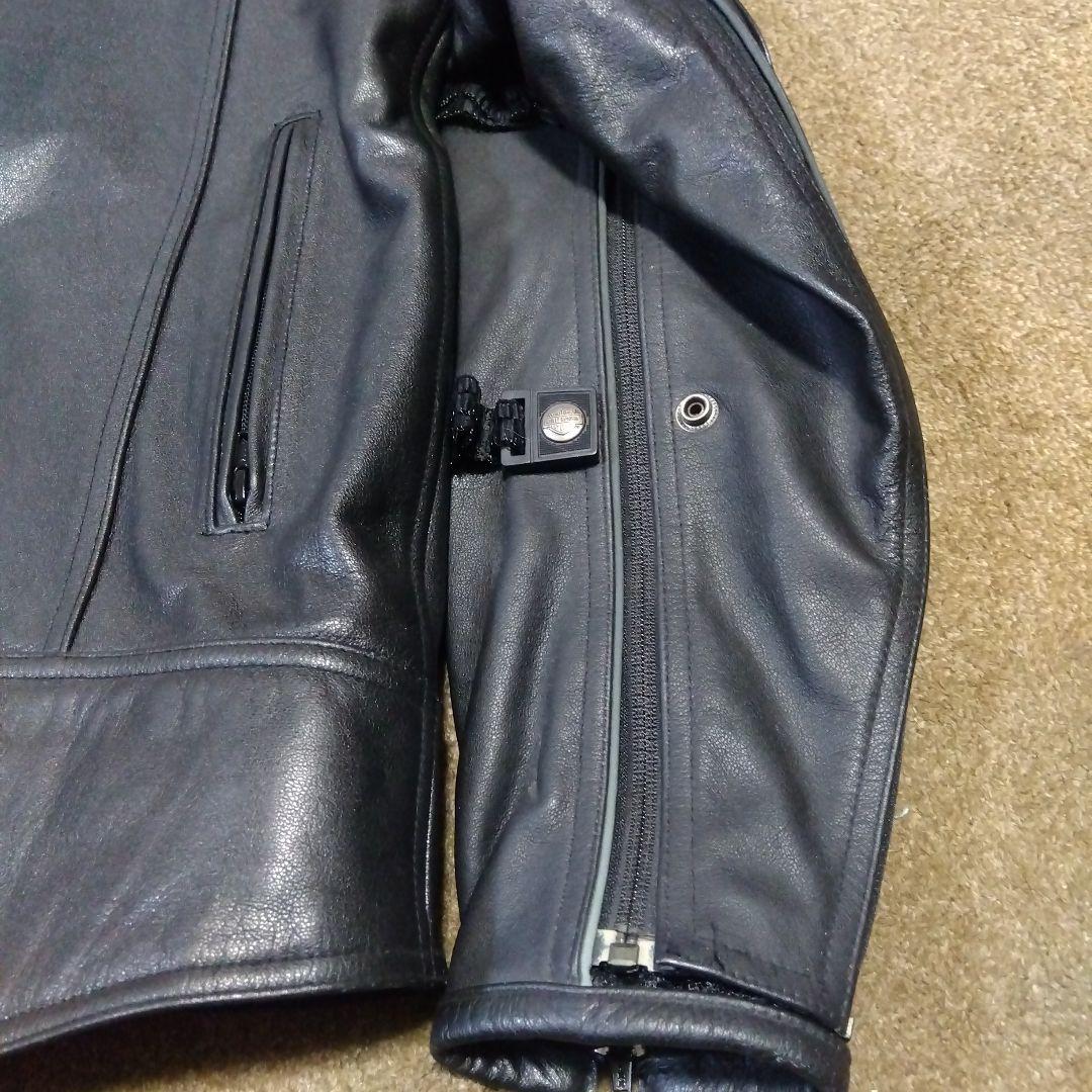 Mサイズ ハーレーダビッドソン 純正 ライダースジャケット Wジッパー
