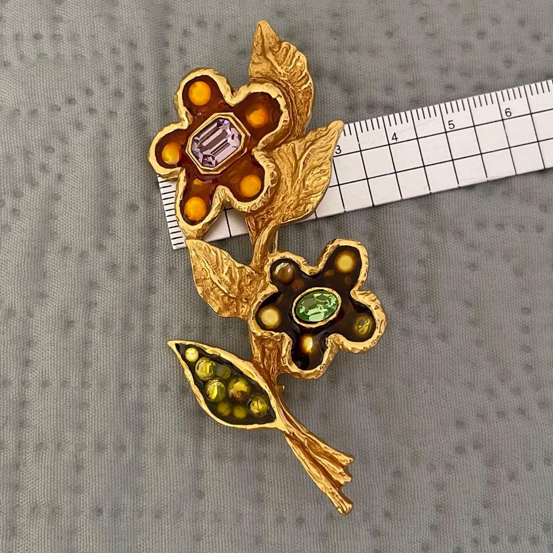 幻ChristianLacroixトルコ石80s ヴィンテージブローチ