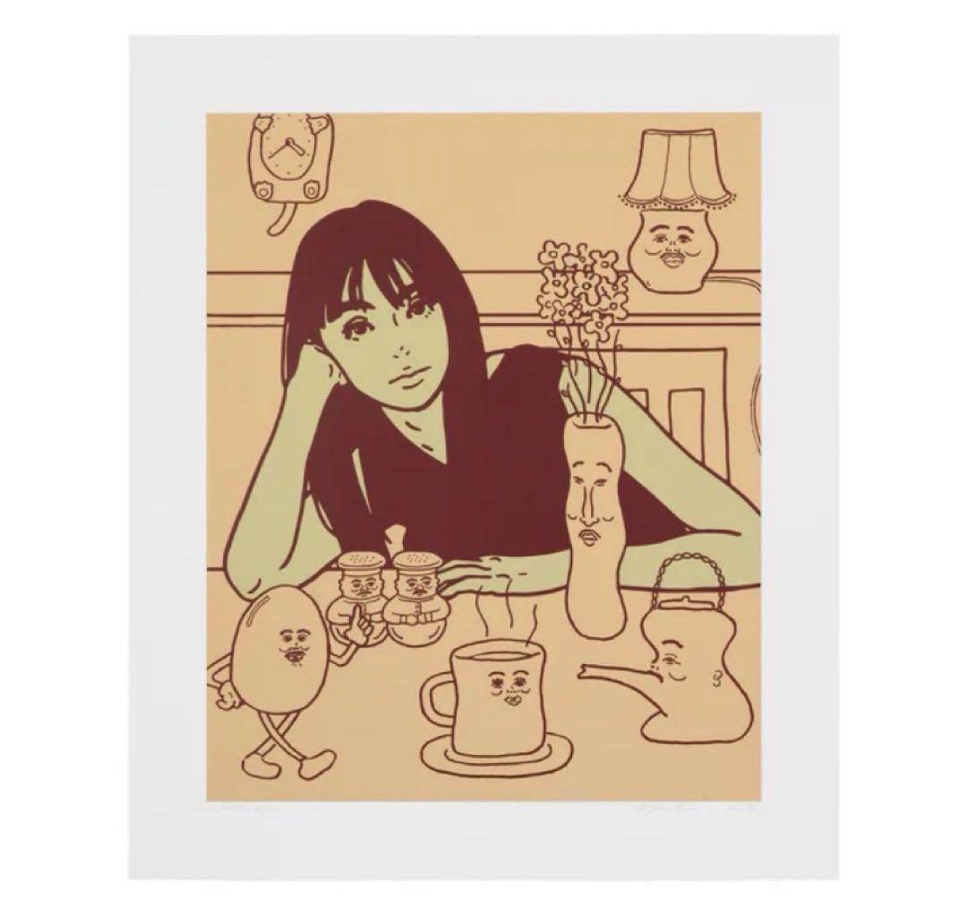 kyne untitled 2023 beige ベージュ シルクスクリーン