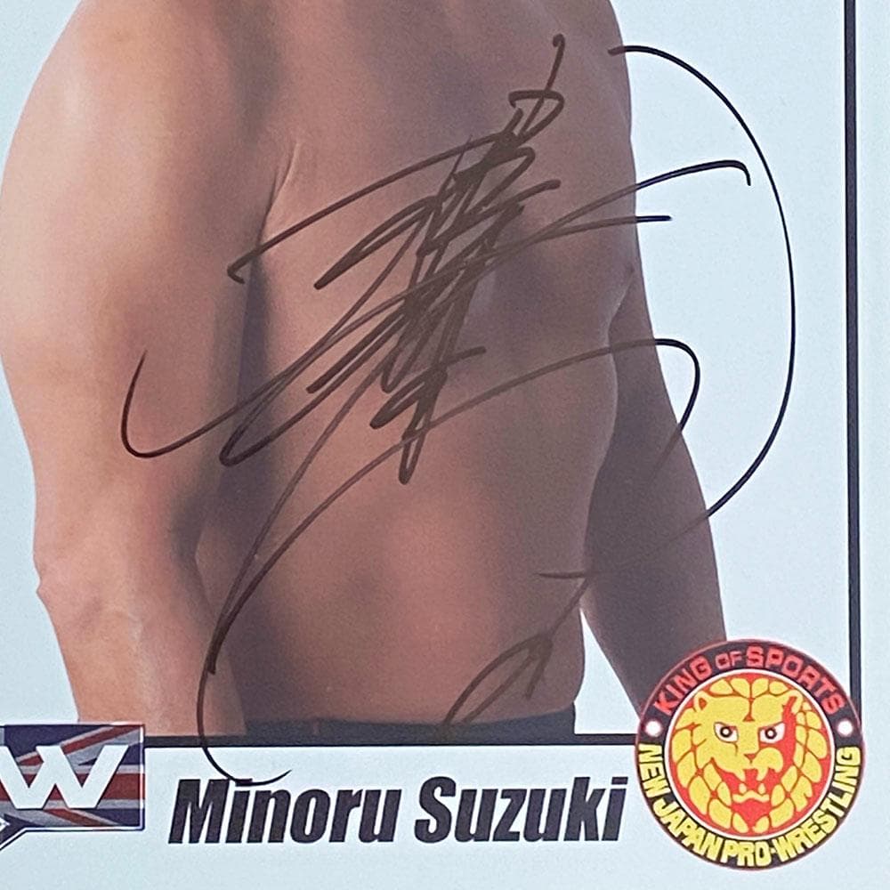 新日本プロレス 直筆サイン入りポートレート 鈴木みのる - メルカリ