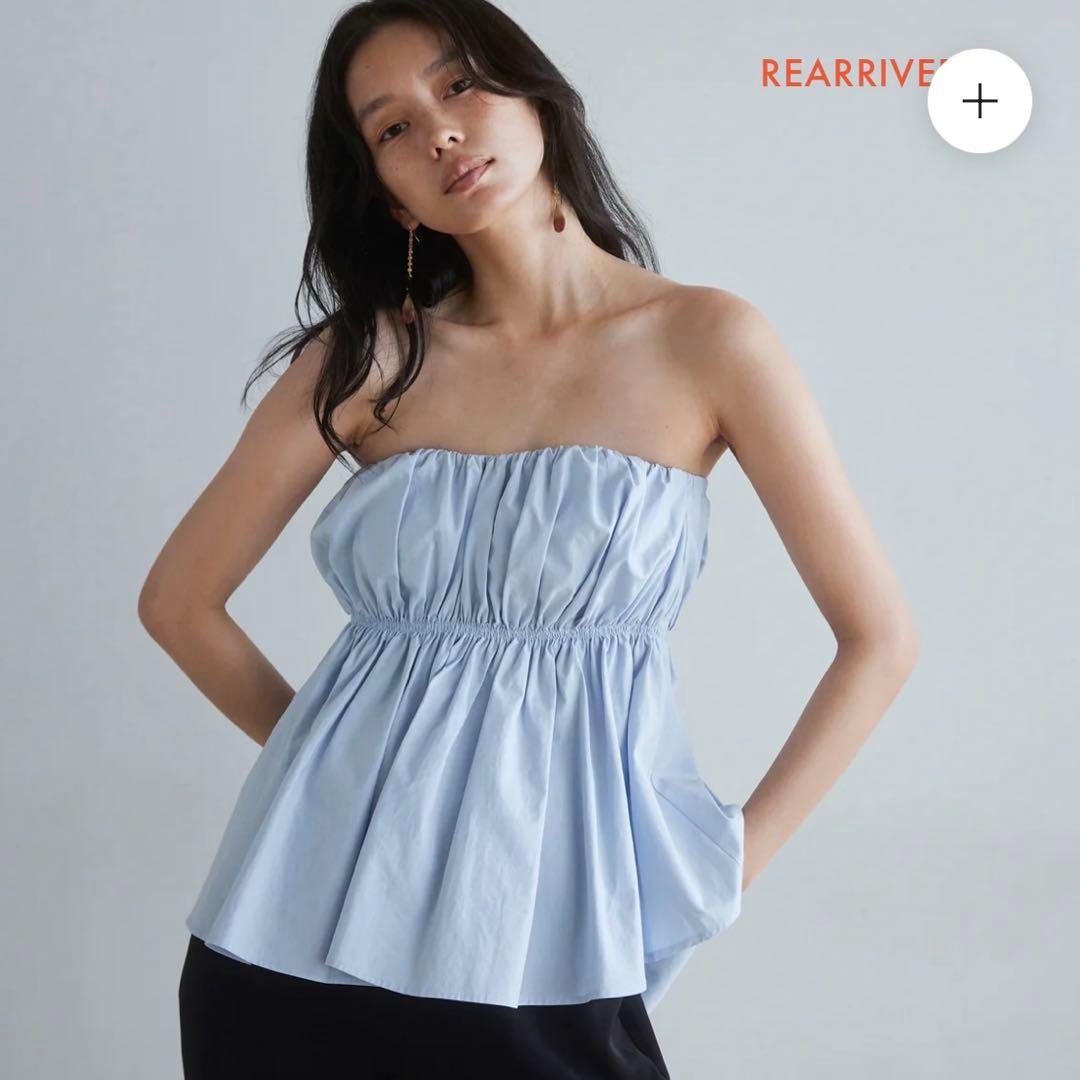 SeaRoomlynn ウエストシェイプベアトップ・チューブトップライトブルー