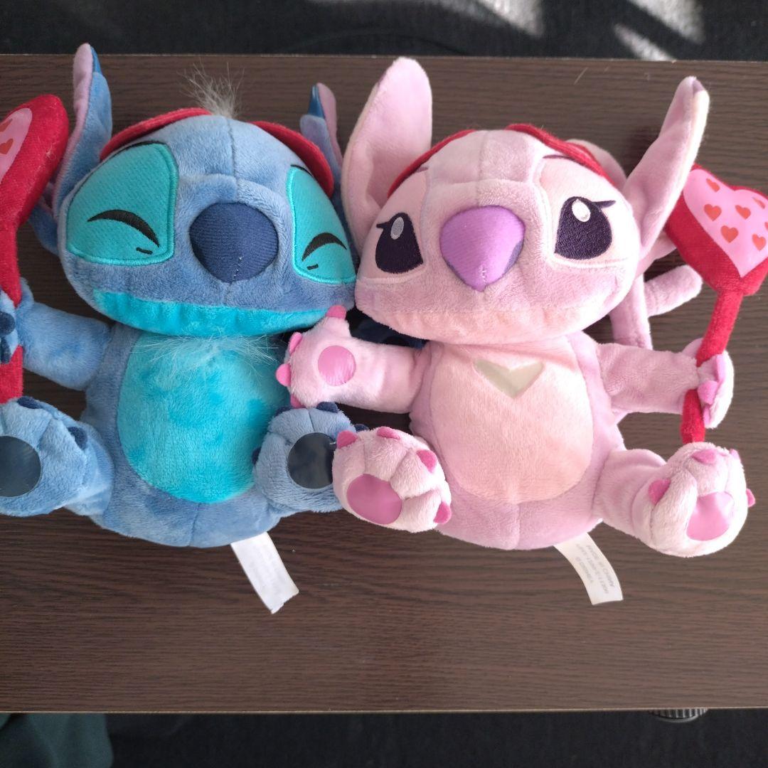 ディズニー スティッチ エンジェル ペア ぬいぐるみ - メルカリ