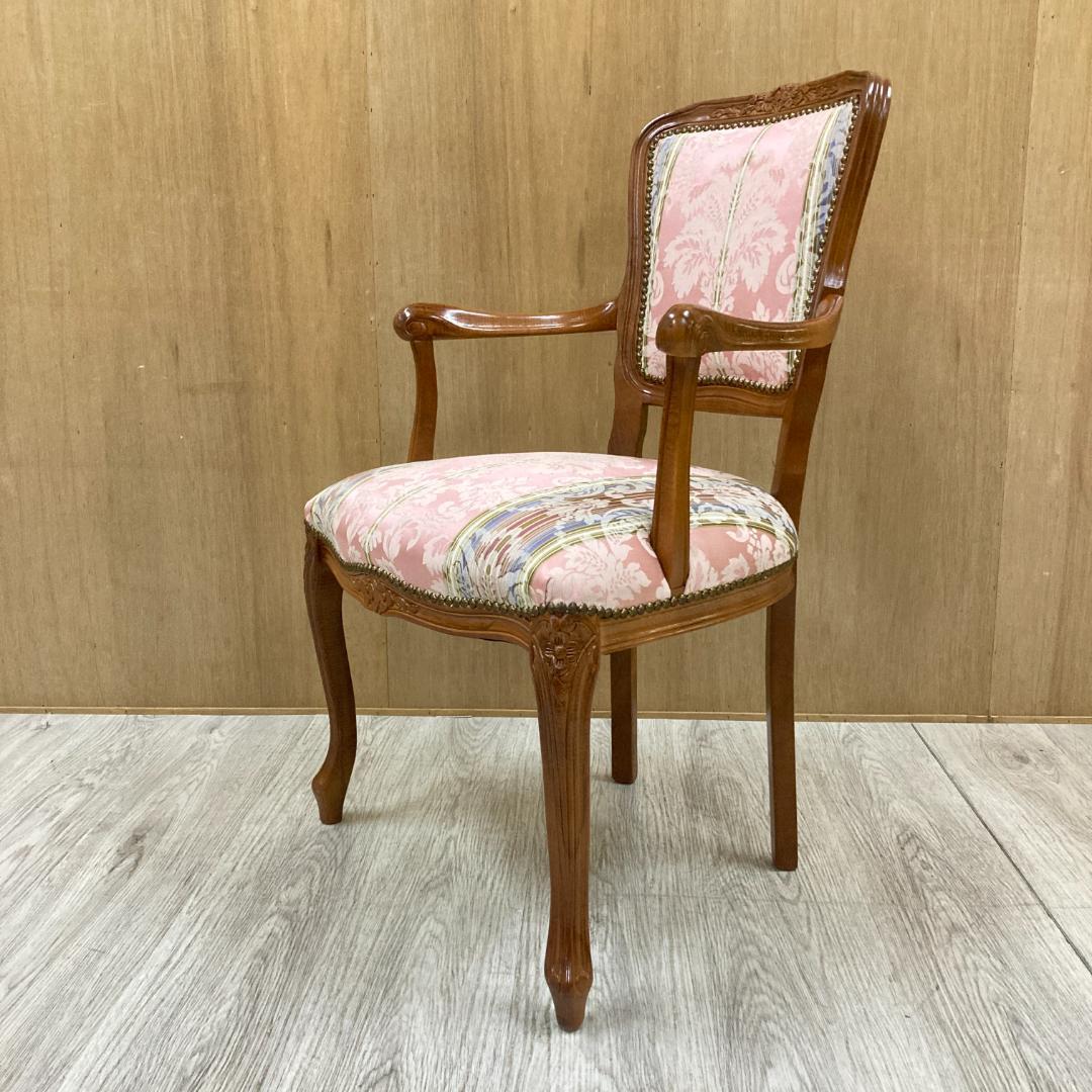 イタリア 　猫脚　アームチェア 　椅子　ダイニングチェア　クラシック