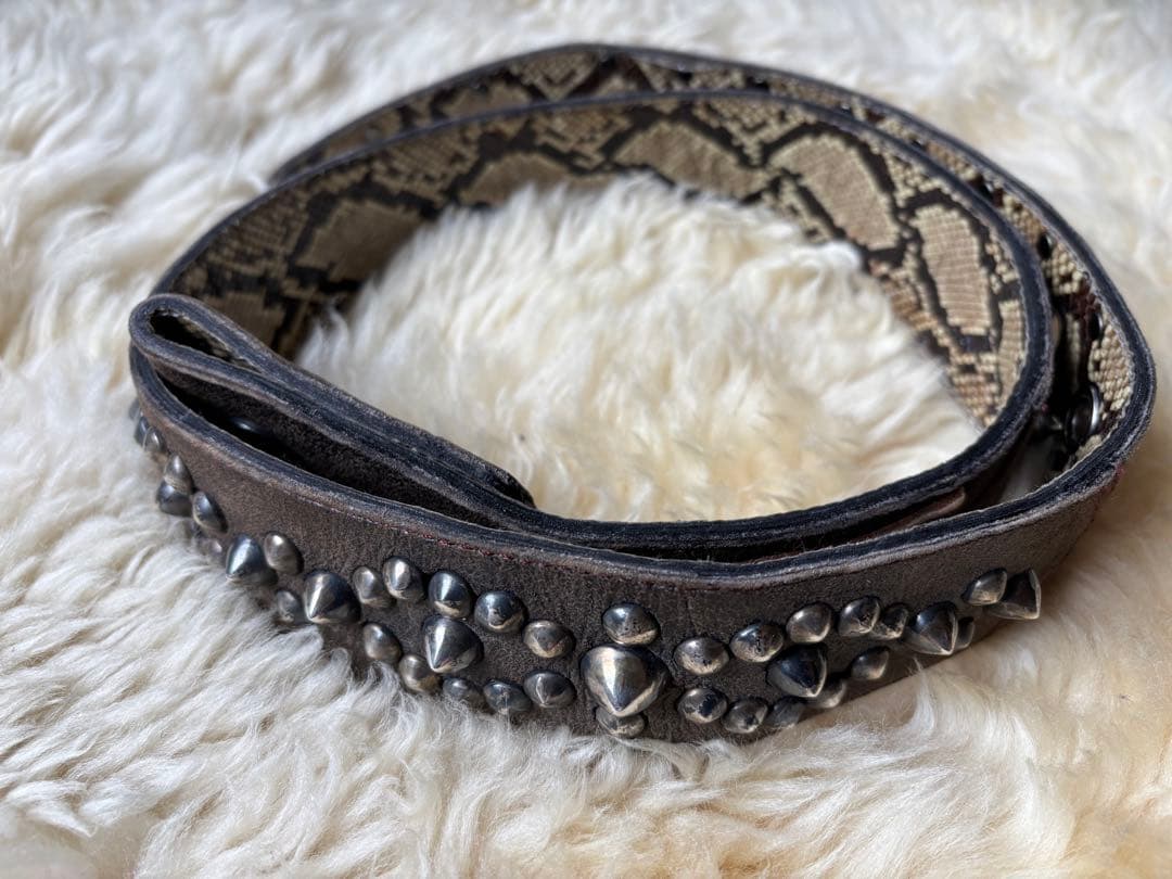 KMRii SILVER STUDDED BELT バックルなし