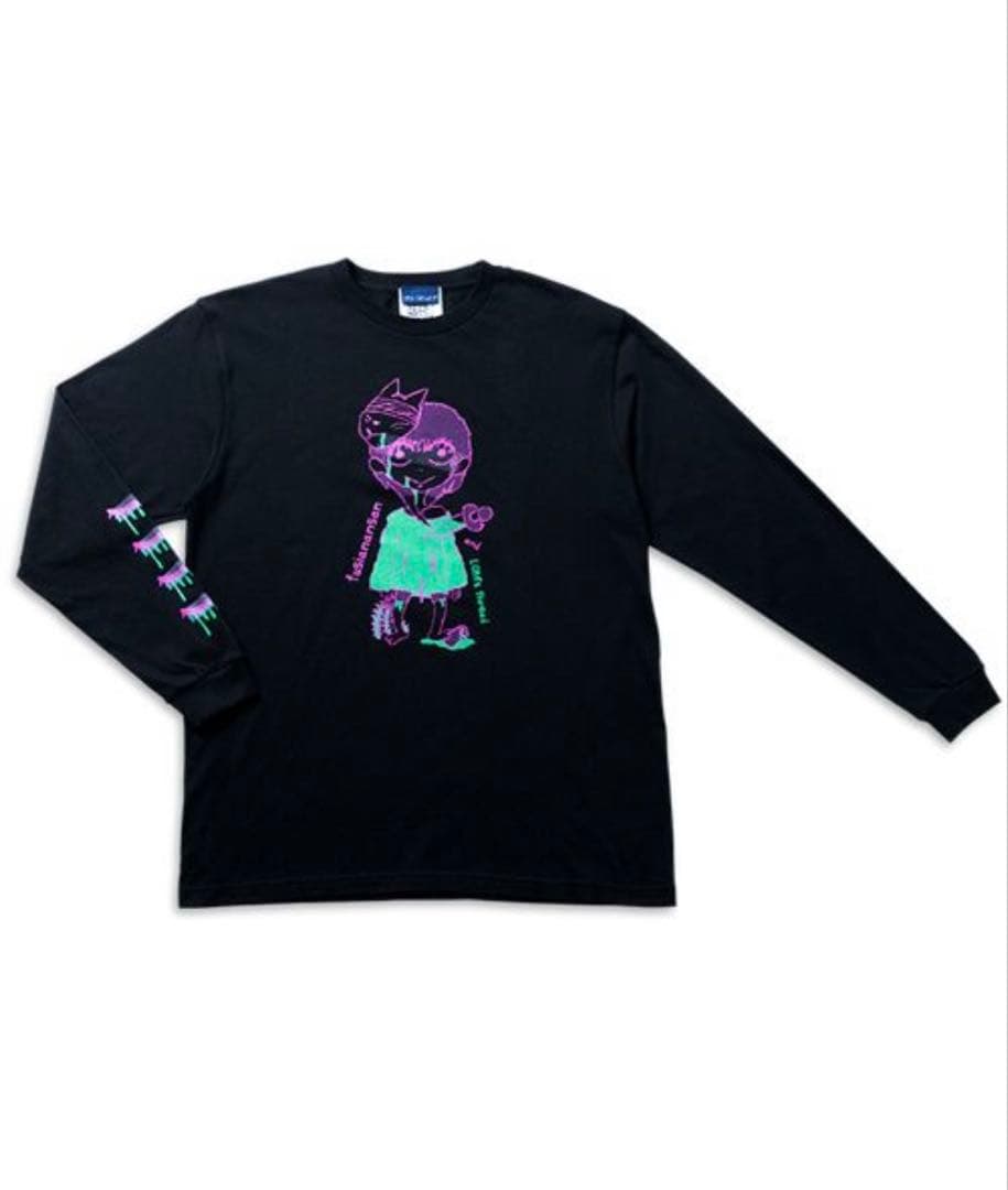 麻酔ちゃんと目目連のロンT(長谷川カオナシ画) クリープハイプ