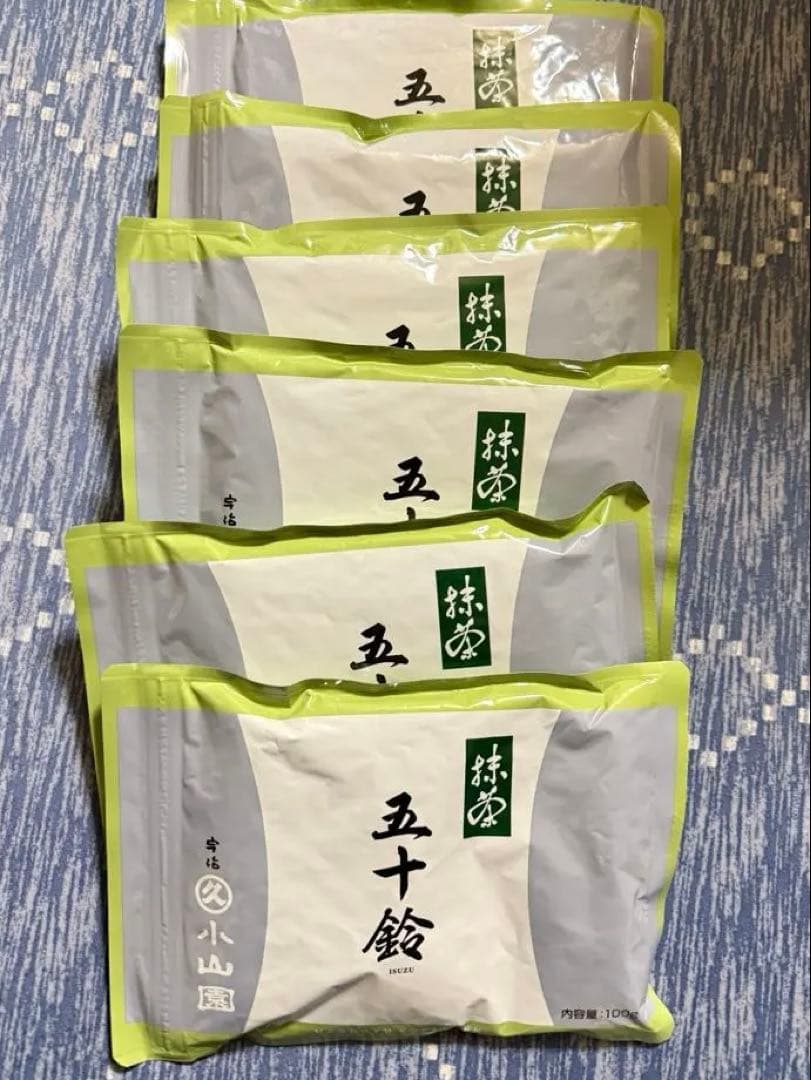 丸久小山園 抹茶 五十鈴 いすず100g x 6 袋 Amazon | 丸久小山園の抹茶 薄茶五十鈴 100g 袋詰 (いすず) | 丸久小山