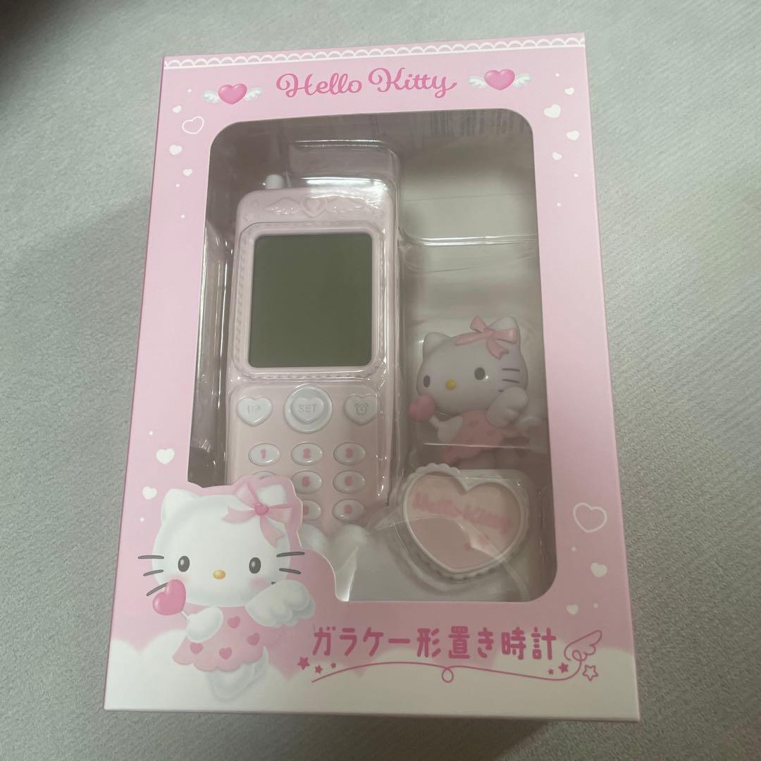 サンリオ ガラケー形置き時計 キティ