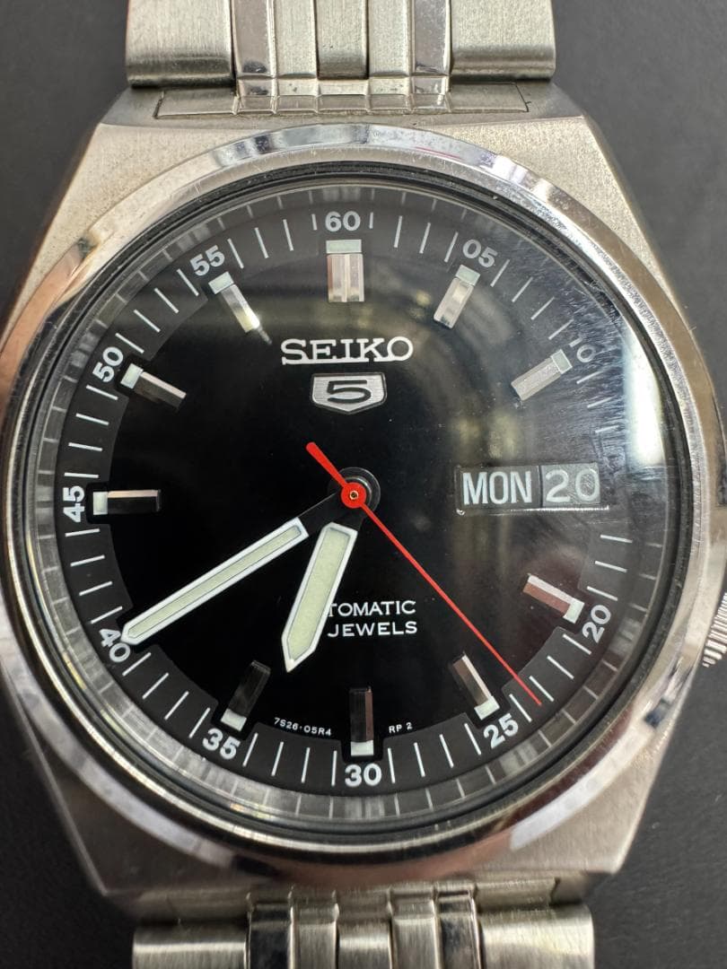 【稼働】SEIKO5 セイコー5 7S26-02E0 自動巻き 腕時計