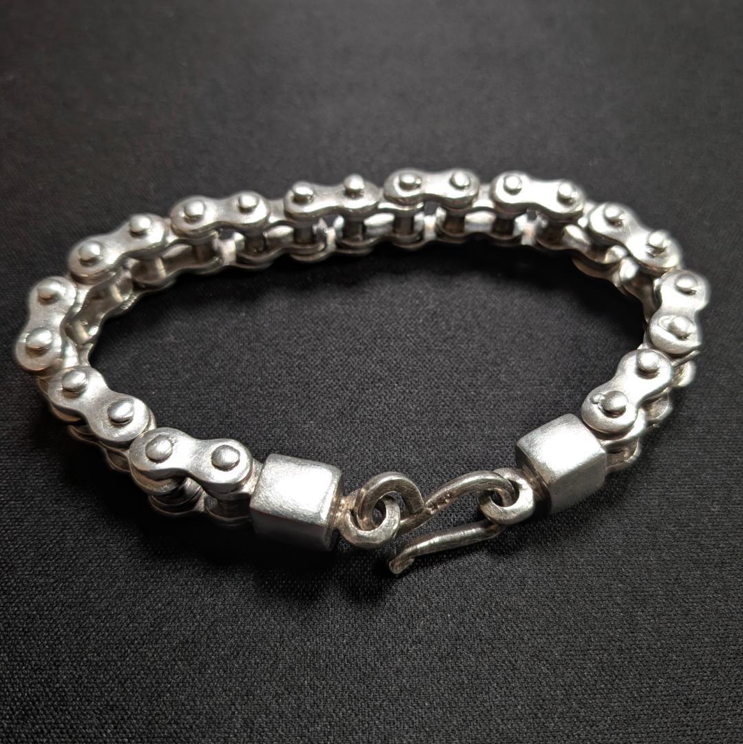 SV925 75g バイクチェーン ブレスレット メキシコ製 ヴィンテージ品