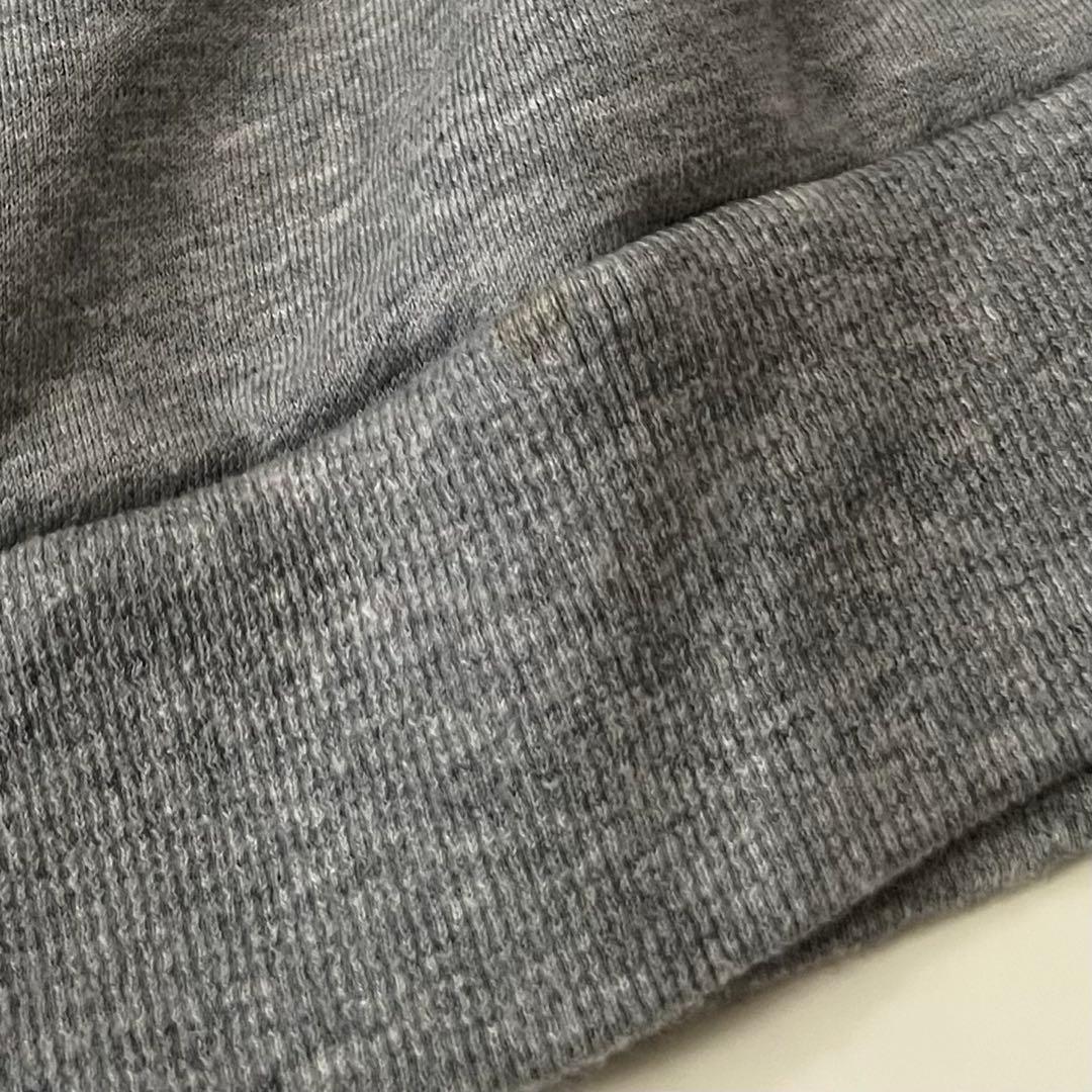 セリーヌ パーカー 16ルーズ ロゴプリント M グレー カシミヤ シルク