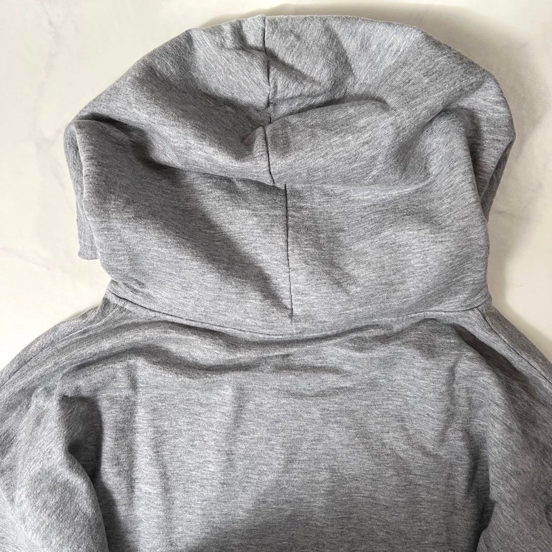 セリーヌ パーカー 16ルーズ ロゴプリント M グレー カシミヤ シルク