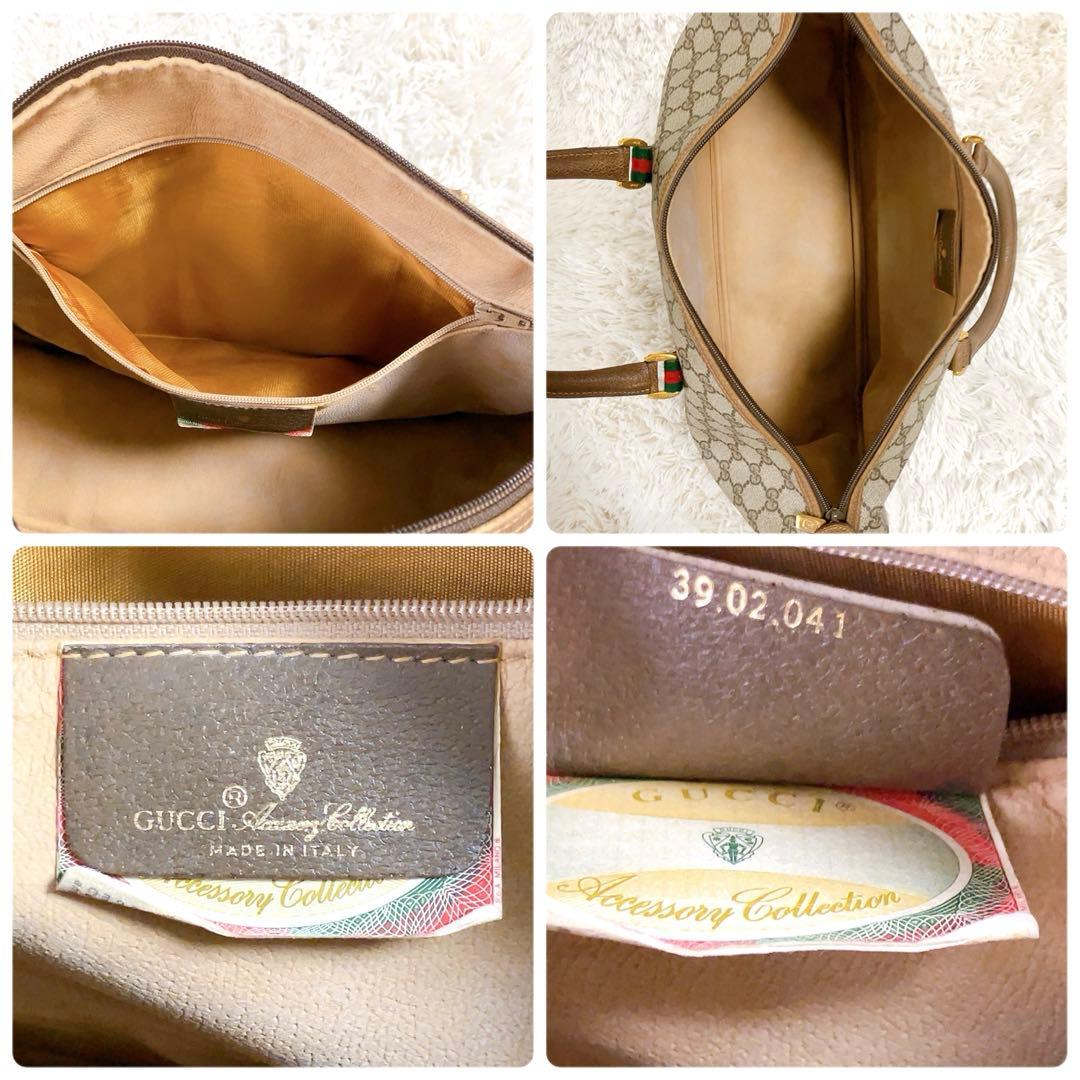 超美品】GUCCI ミニボストン GG インターロッキング シェリー ブラウン