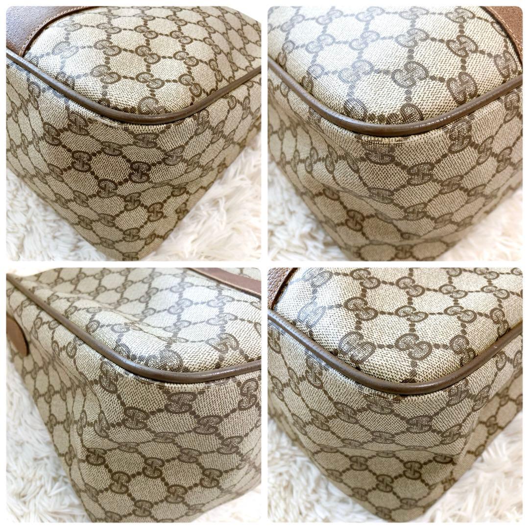 超美品】GUCCI ミニボストン GG インターロッキング シェリー ブラウン