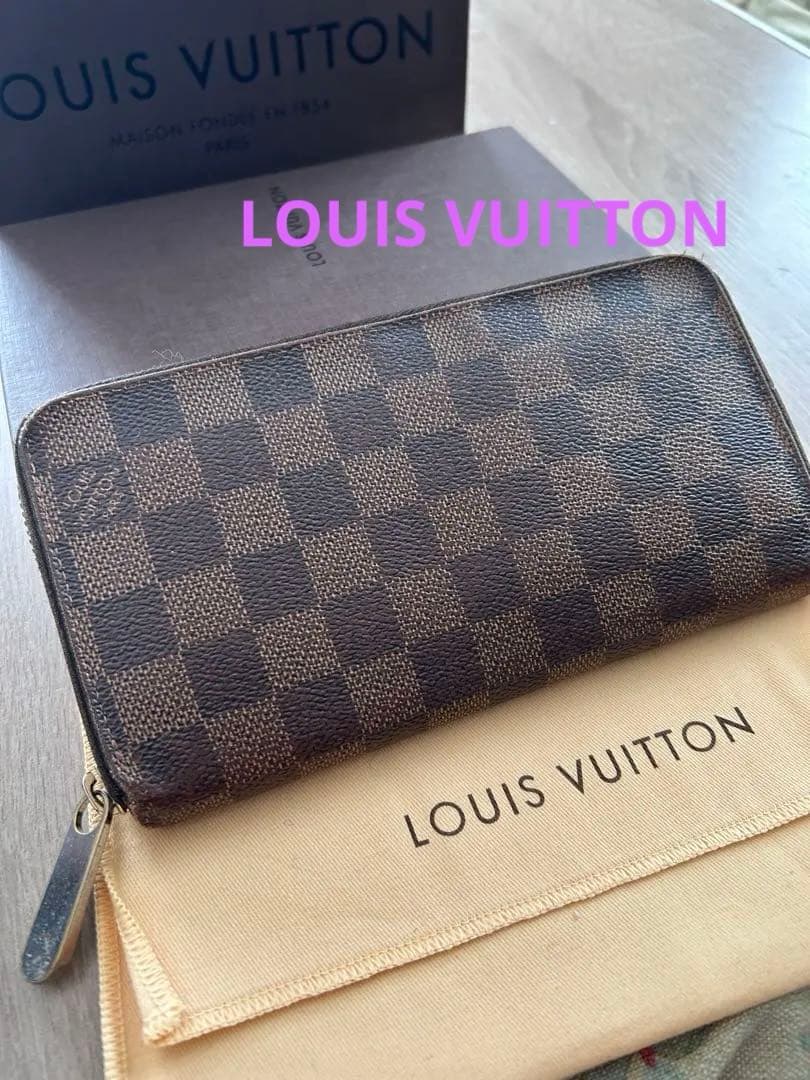 ルイヴィトンLOUIS VUITTONダミエ　ジッピーウォレット長財布
