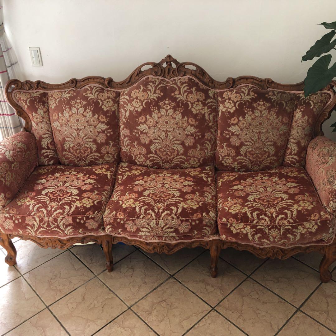 金華山織　ソファ 楽天市場】イタリア製 金華山織 2Pソファクラシック アンティーク