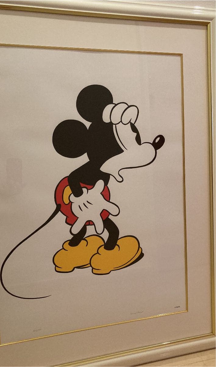 ミッキー　絵画　Sowa Reiserサイン有り Mickey Mouse Etching Artwork Sowa & Reiser #d/500 Disney Hand