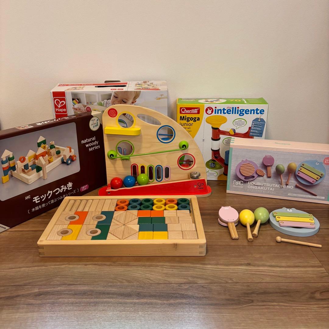 ボーネルンド　ニチガン　つみき　0歳1歳2歳　おもちゃ4点セット売り　STマーク