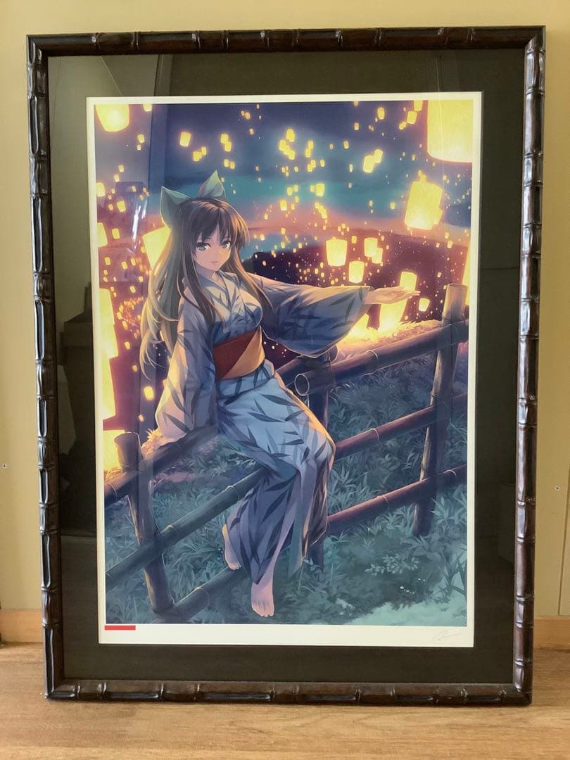 アールビバン 版画 緋色雪 まいあがる