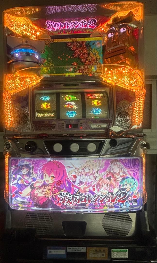 送料込　パチスロ　実機 戦国コレクション2 アミューズ　　家スロ