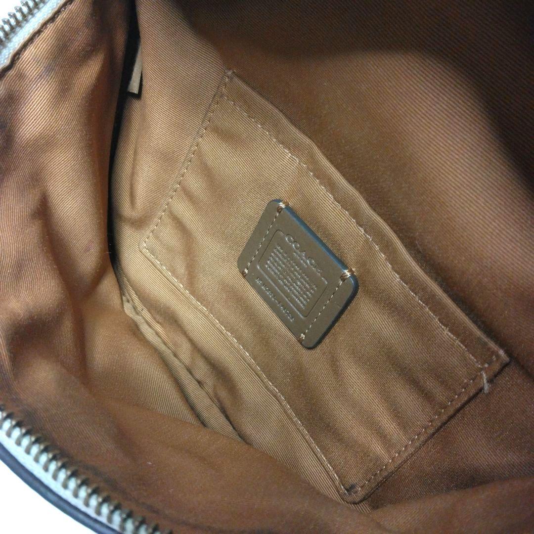 COACH ウエストポーチ シボ革 ロゴ オールレザー M1980-F48738 - メルカリ