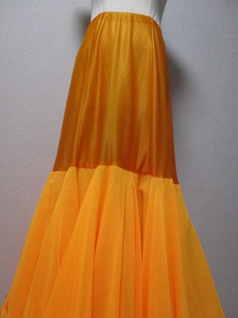 社交ダンス Sunnise/Mango イエローオレンジ グラデーションドレス