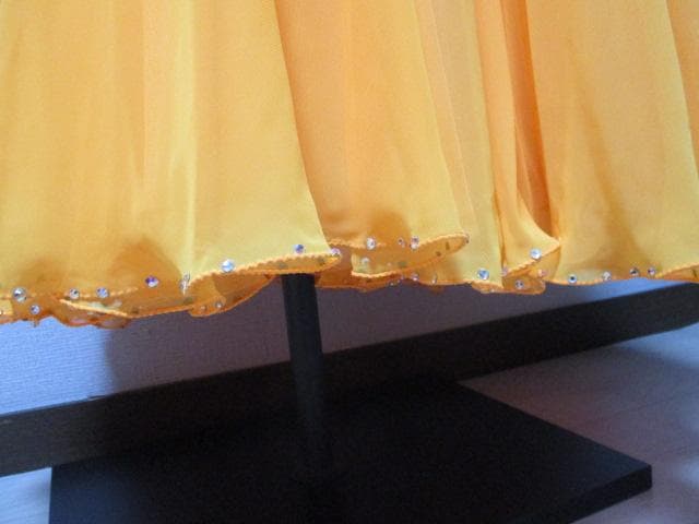 社交ダンス Sunnise/Mango イエローオレンジ グラデーションドレス