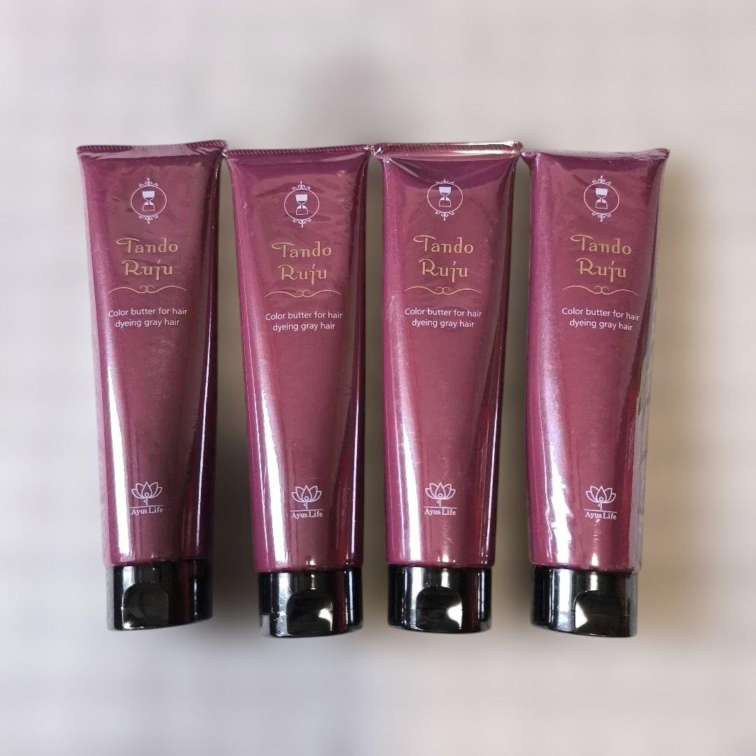 【新品】タンドルルージュ 染毛剤　トリートメント 4本セット　ダークブラウン