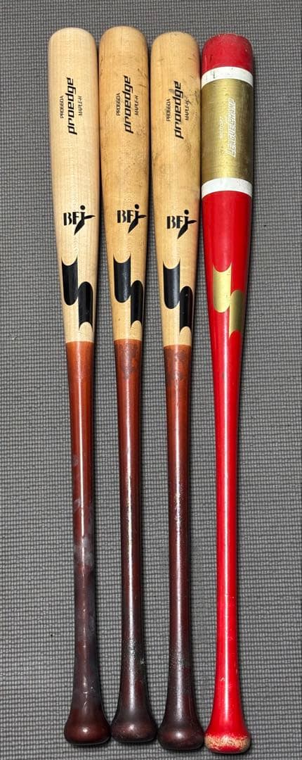 坂本モデル　85cm 木製硬式バット 4本セット