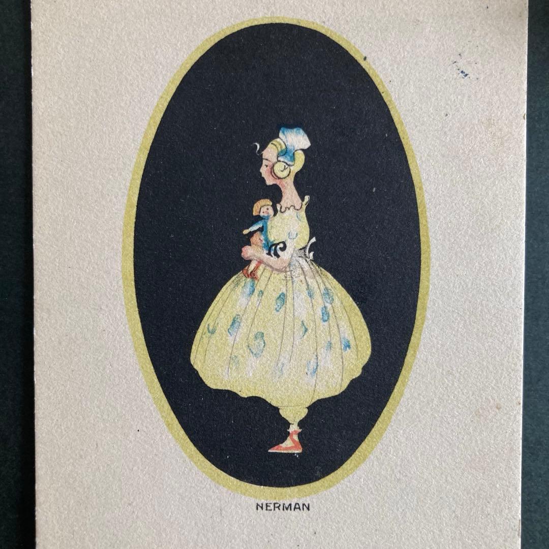 アンティークフレームI☆1931年超希少なNERMANアンティークカード入り