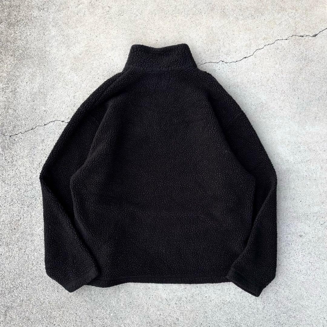 90s OLD GAP ヴィンテージ 古着 ハーフジップ フリースジャケット 黒