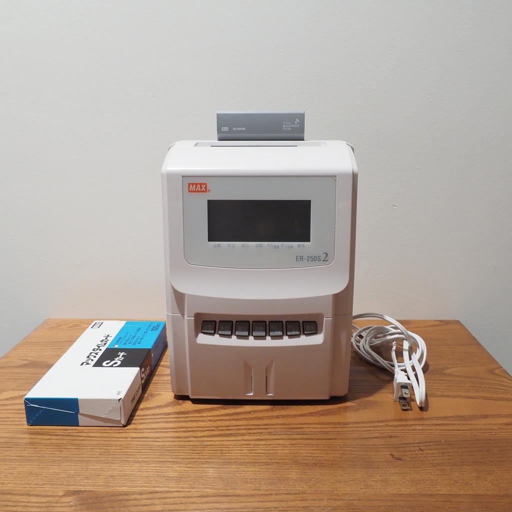 マックス タイムレコーダー 1日6回印字 電波時計搭載 ER-250S2 Amazon.co.jp: マックス タイムレコーダー 1日6回印字 月間集計機能