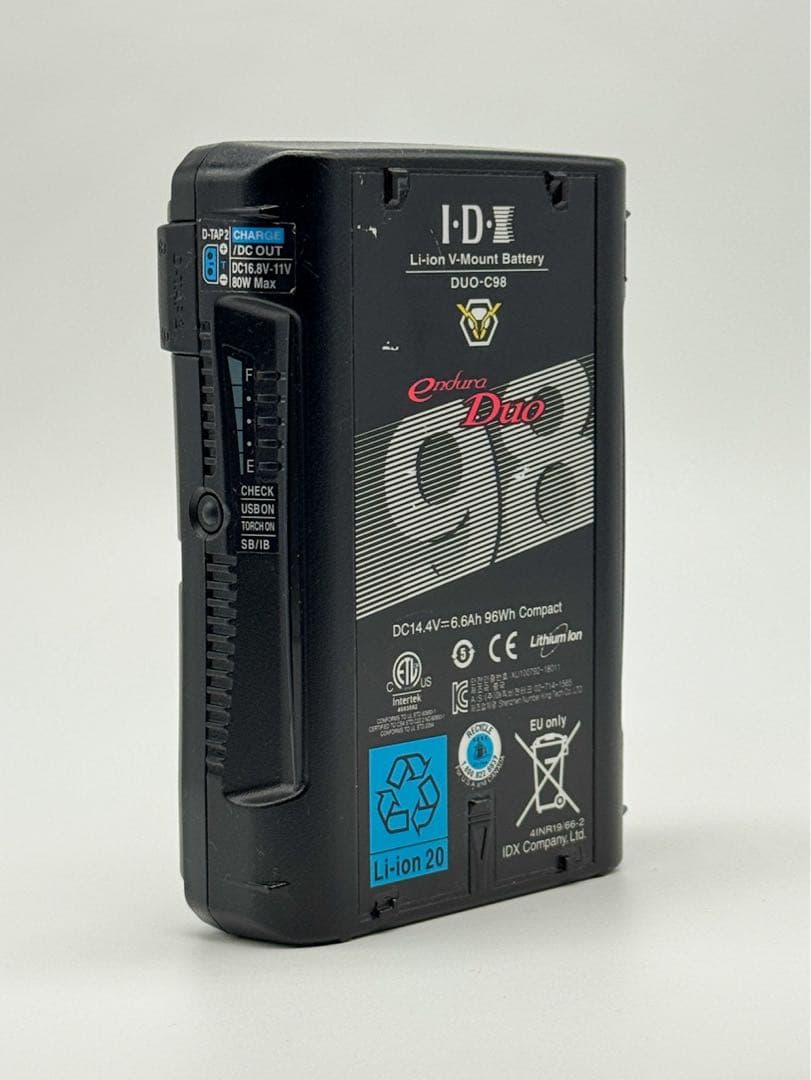 IDX DUO-C98 Vマウントバッテリー DUO-C98 | 放送・業務用バッテリーのアイ・ディー・エクス