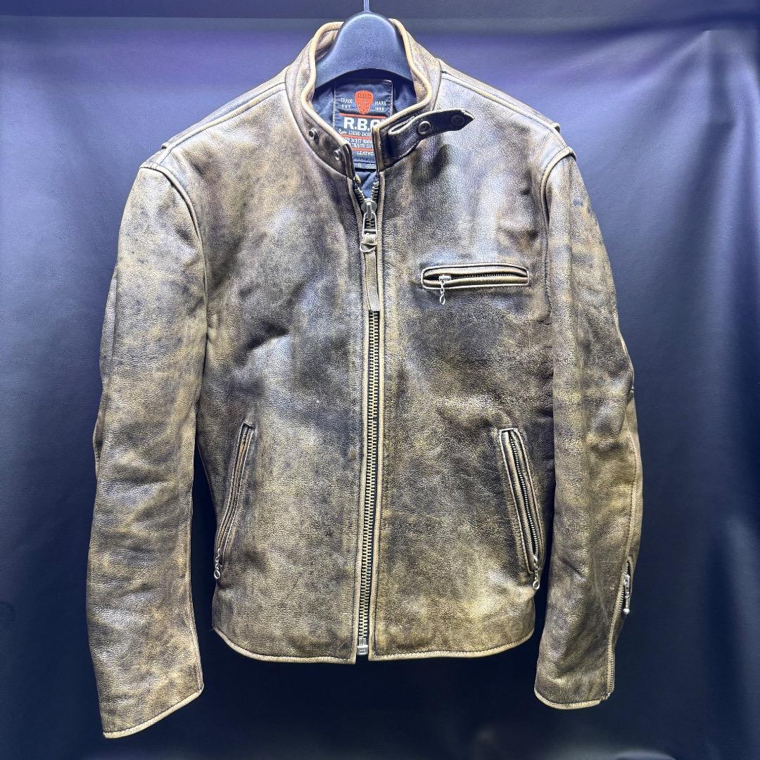 ◉A前c1004 R.B.C. レジェンド ジャケット シングルライダース S 革ジャン 襟付きシングル レザージャケット｜カドヤ公式オンライン