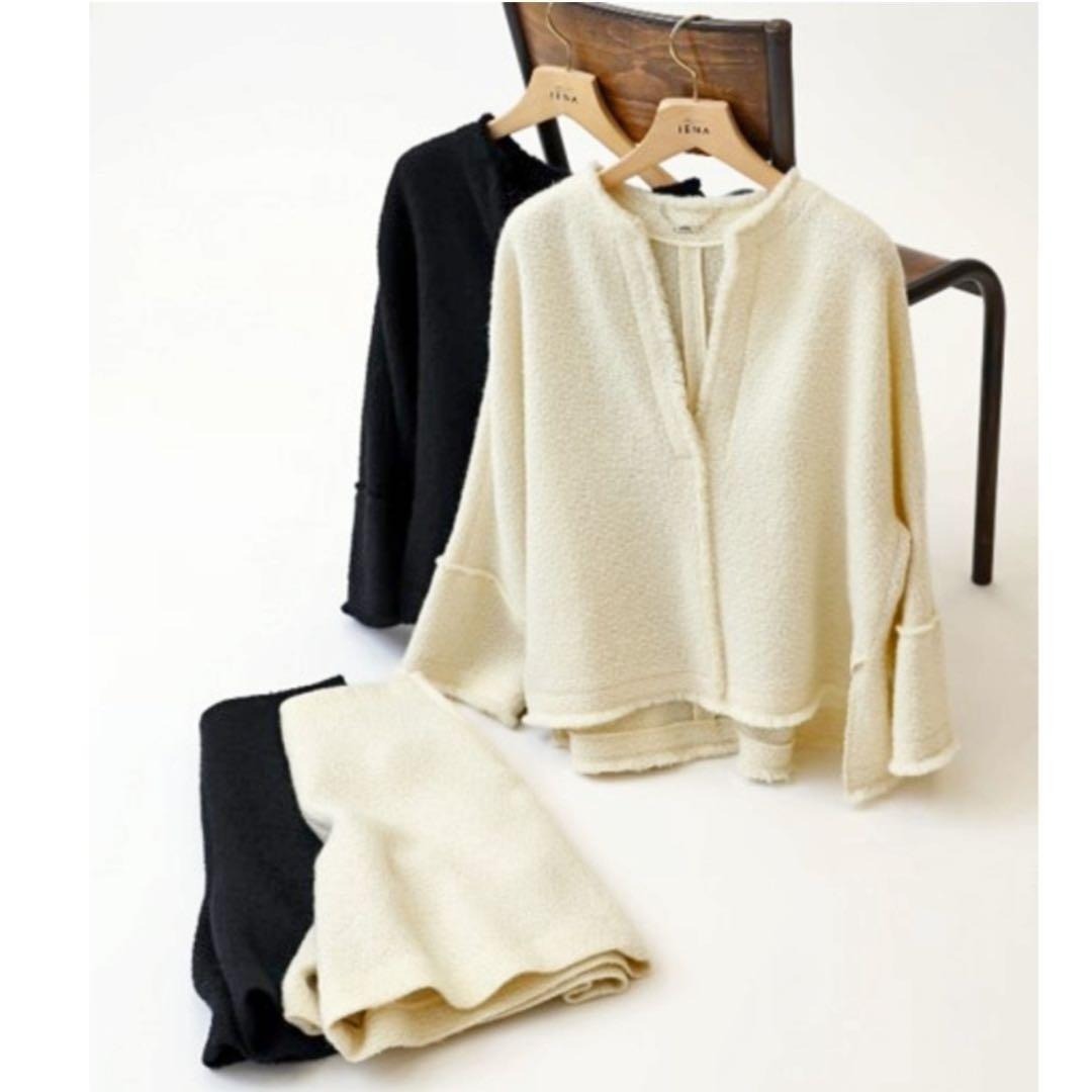 IENA 新品タグ付 定価2.8万円／ツイードボックスプルオーバー