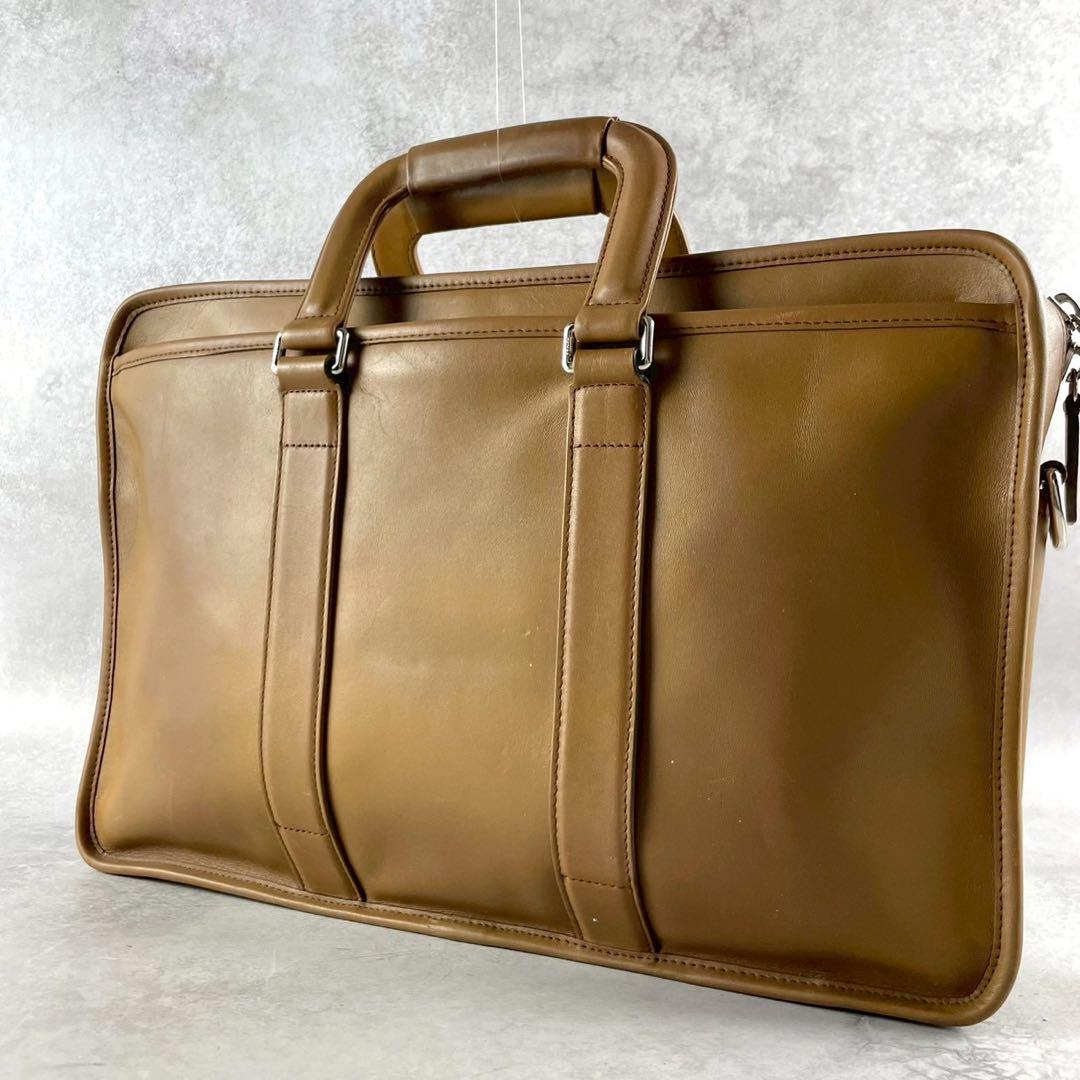 ✨美品✨オールドコーチ ビジネスバッグ 2way A4サイズ収納可 レザー