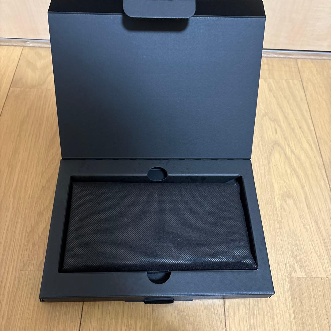 未使用品 所作 ロングウォレット 革の水墨画 Smokingrey