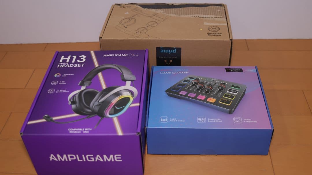 FIFINE AMPLIGAME H13 & SC3 & AM6　配信セット Fifine AMPLIGAME SC3 Gaming USB Mixer - Audio Mixer for Streaming