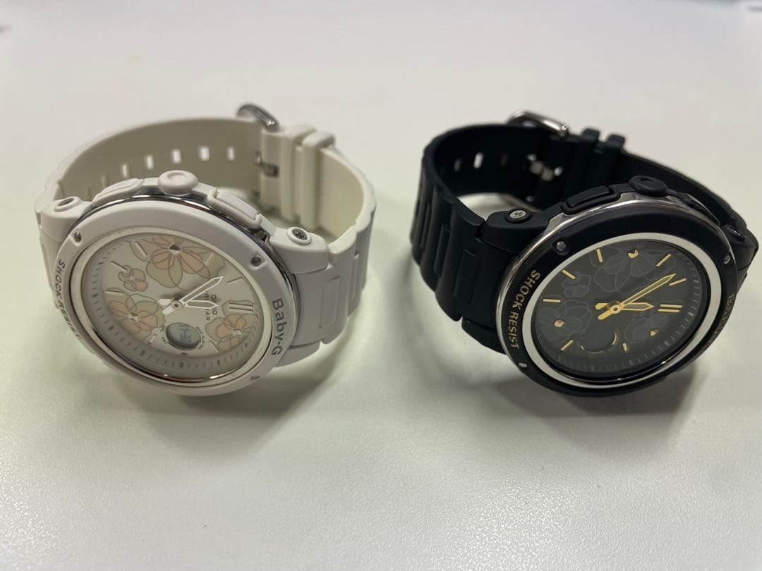 【美品】BABY-G 腕時計セット ホワイト ブラック 2個セット