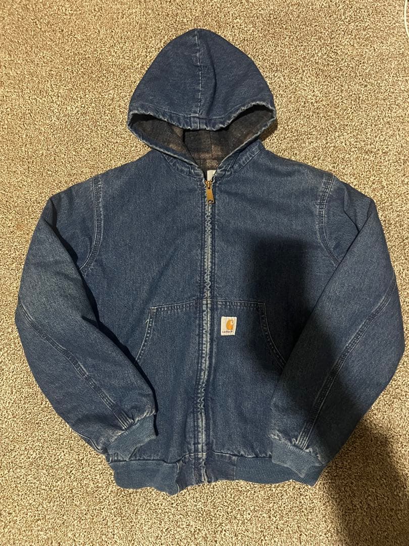 Carhartt 　アクティブパーカー　星タグ　デニム