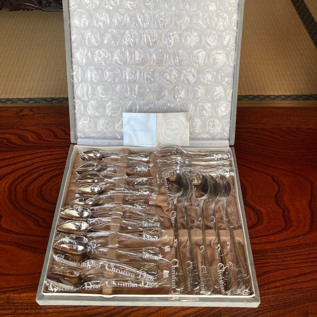 【未使用】Christian Dior スプーンフォークセット 20本入