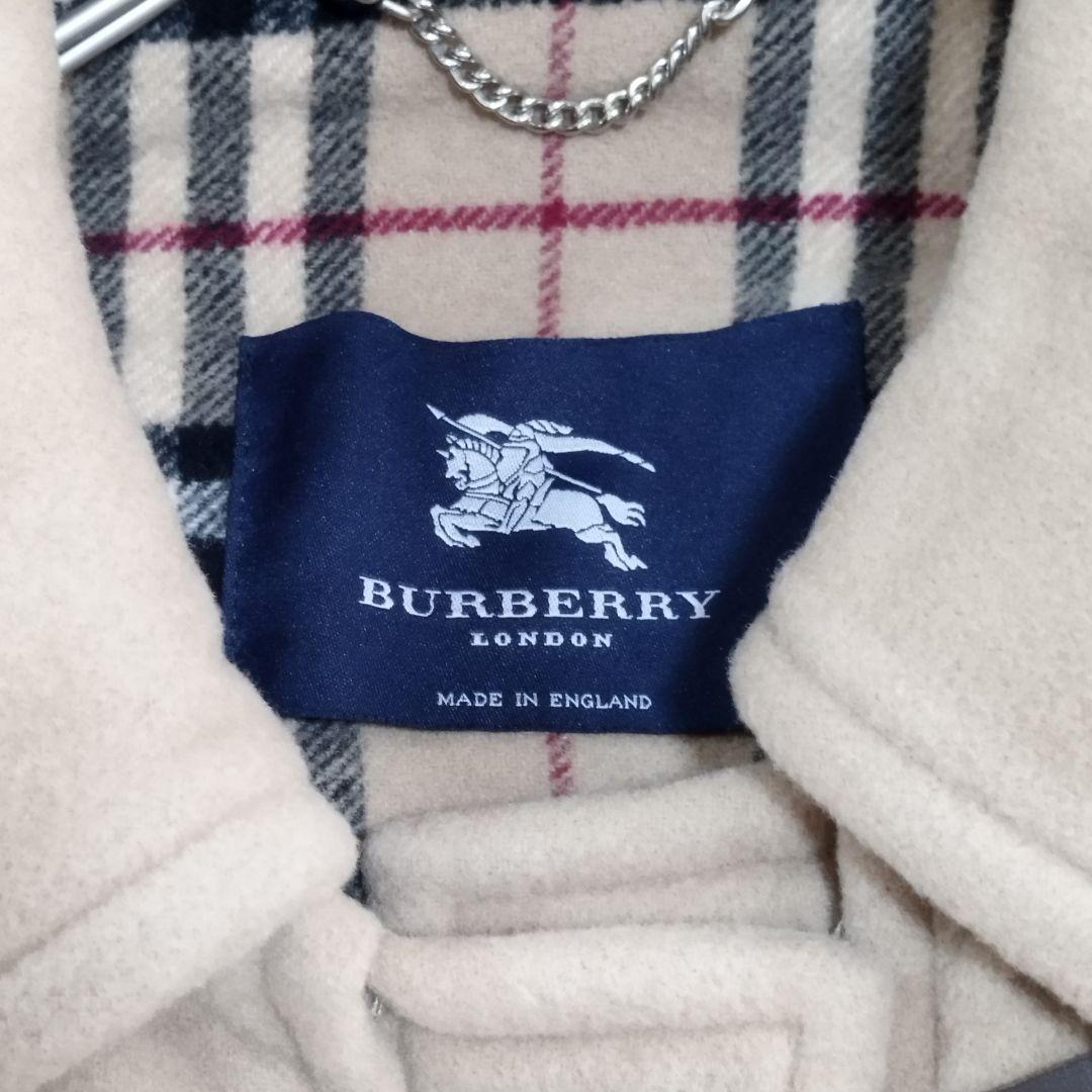 20128✨️バーバリーロンドン 46 ノバチェック ウール ダッフルコート