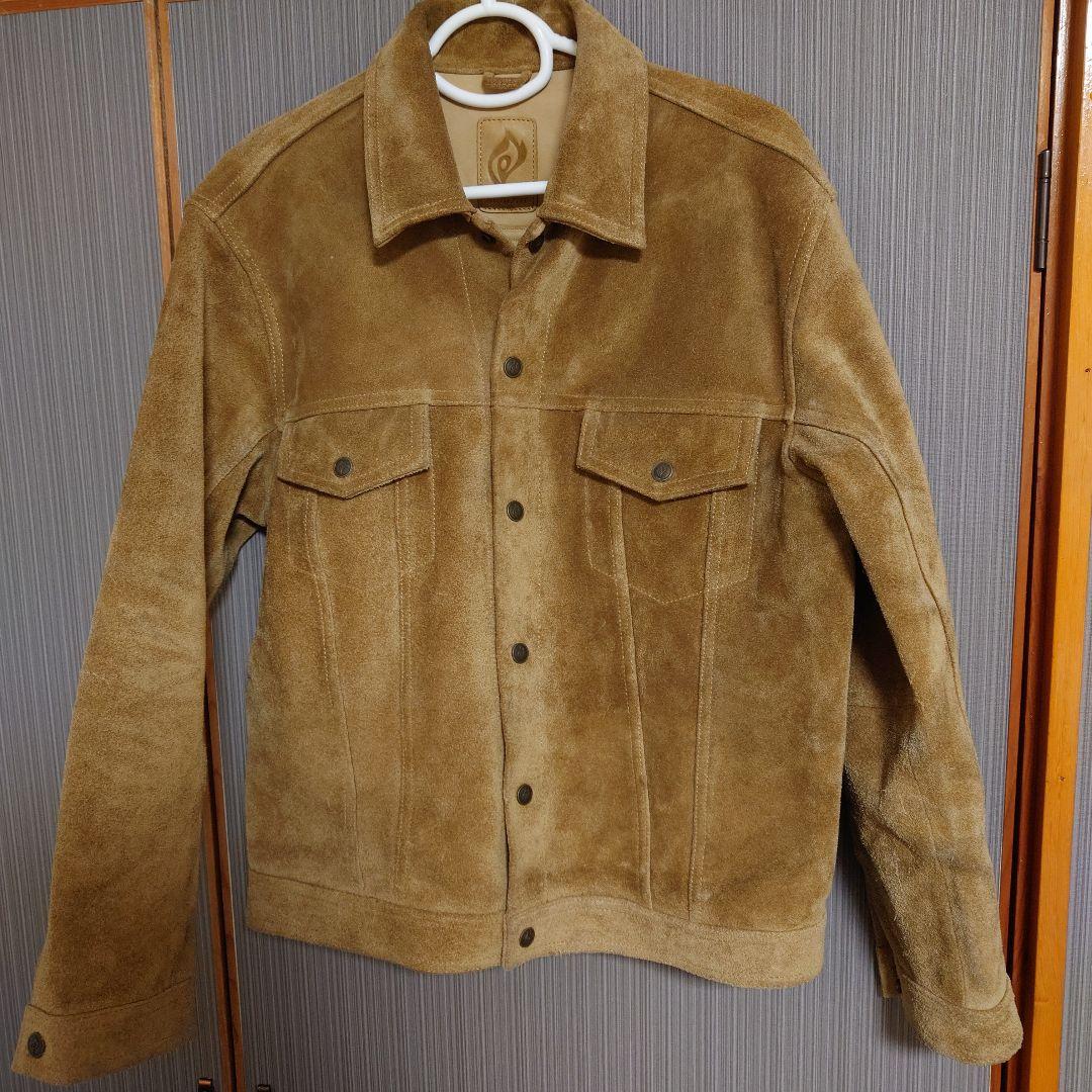 キリンファイア KIRIN FIRE 牛革 スウェードレザージャケット Gジャ