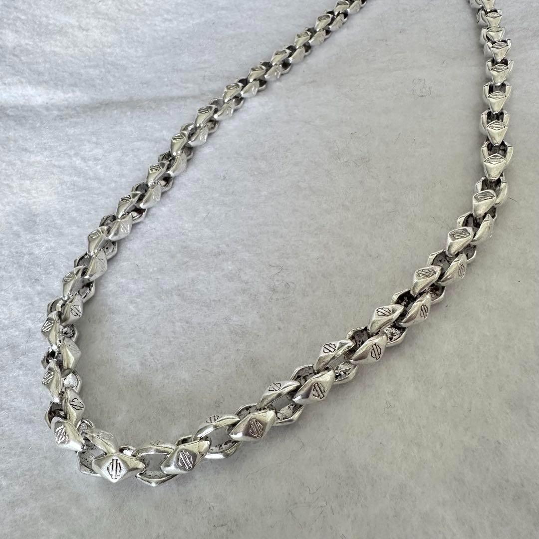 ヴィンテージ80s メキシカンジュエリー　チェーンネックレス　シルバー925