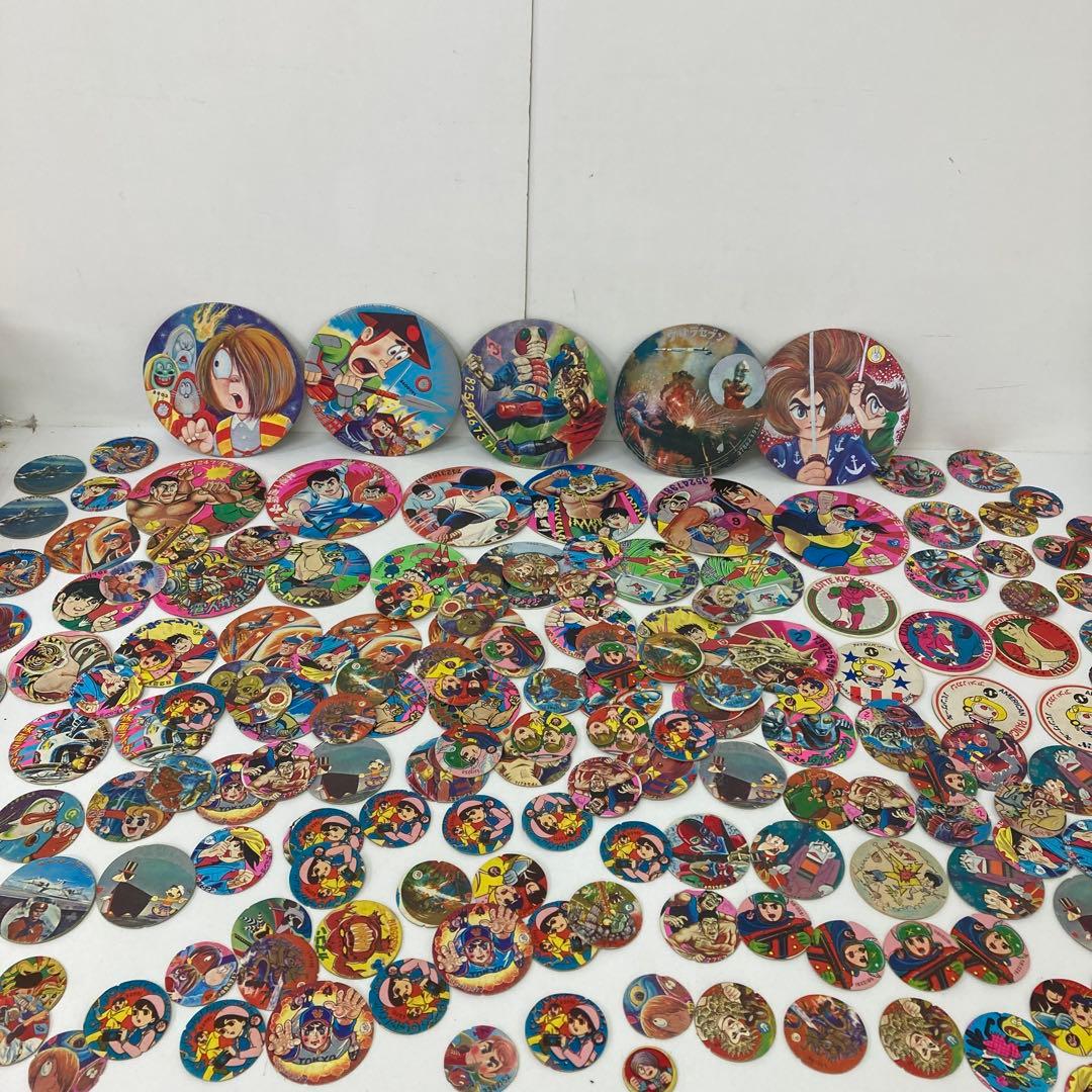 g743-29 丸メンコ まとめ180枚 昭和レトロ アニメキャラクターメンコ