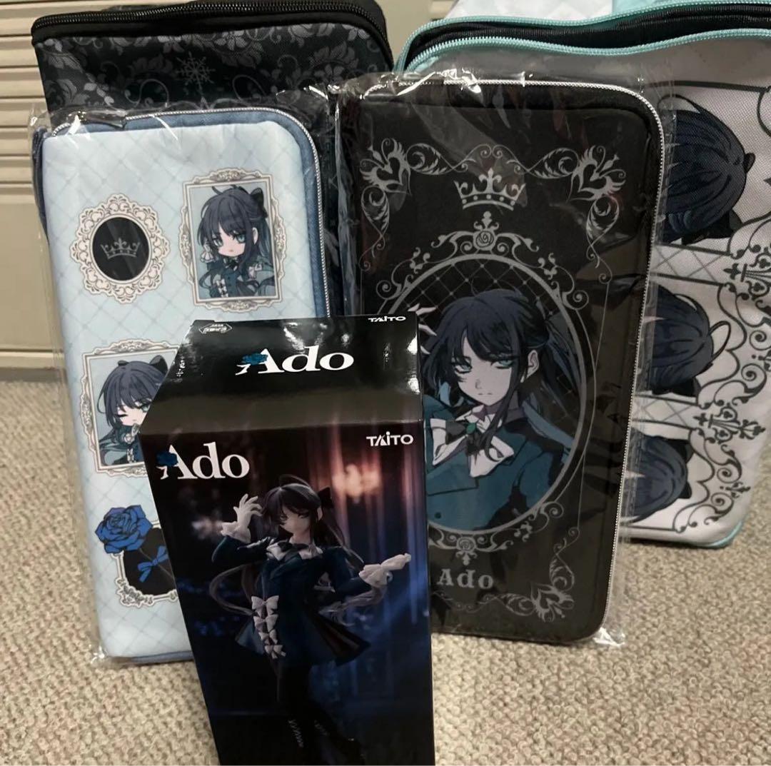 Ado ラウンドワン限定　フィギュア　ペンライトケース　収納ボックス　5点セット