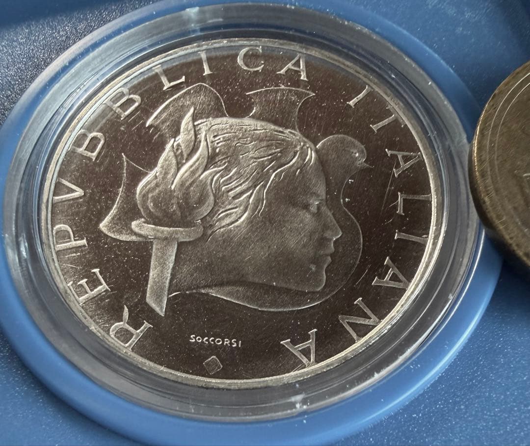 招*@様 1984年 イタリア オリンピック 500リラ銀貨 ケース入り未使用品